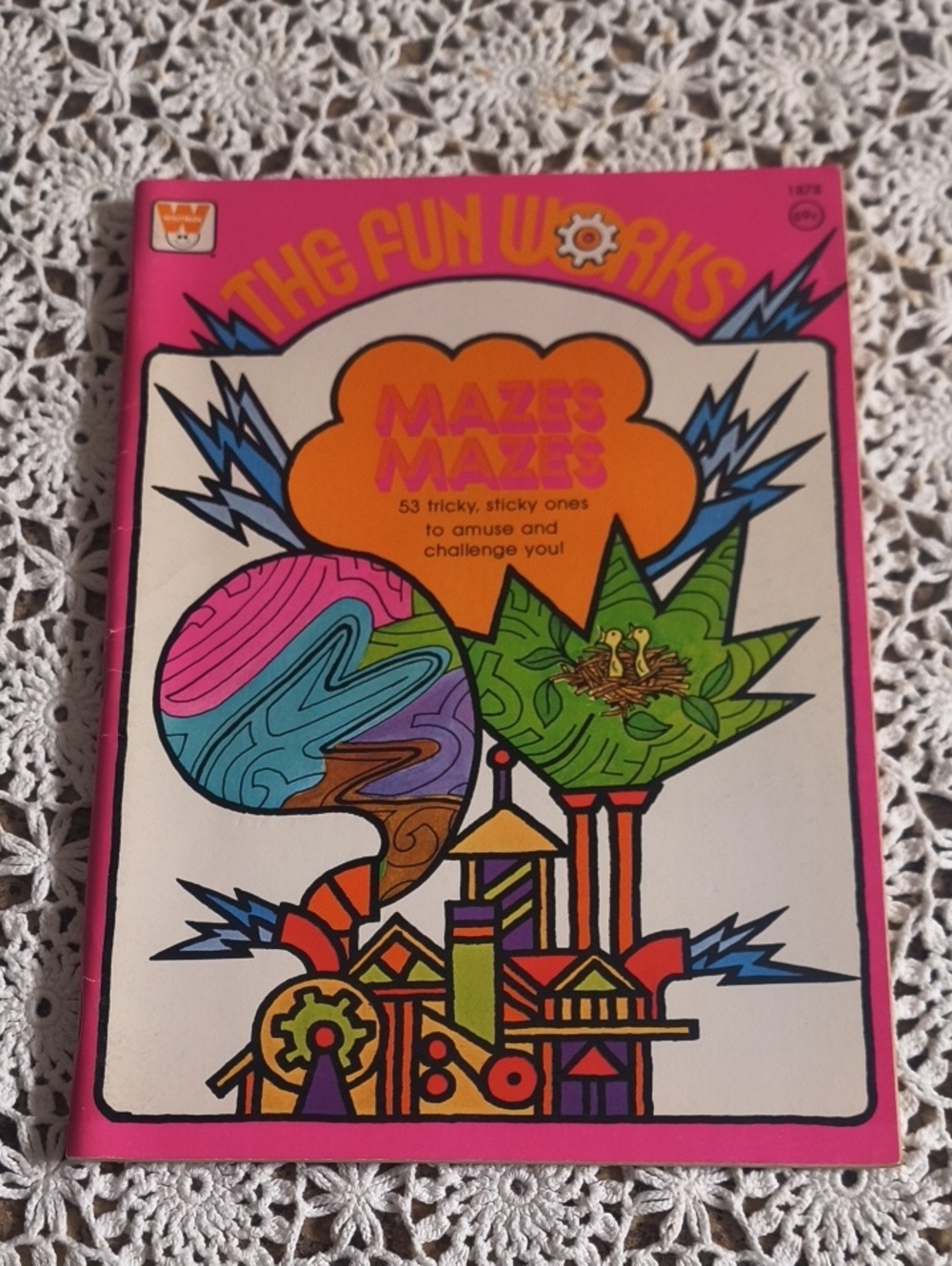 Vintage 1977 Mazes Mazes Kids Puzzle Book